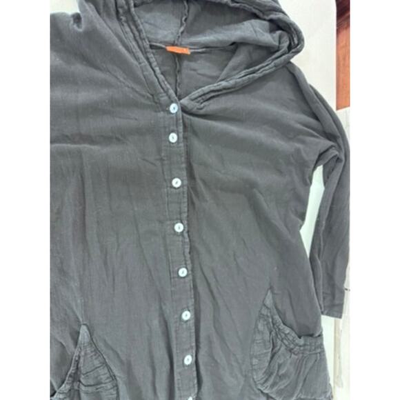 "OH MY GAUZE" Tunic Top, Cover Up, 100% Cotton, Small, Hooded, Summer,Beach Wear - Picture 5 of 12